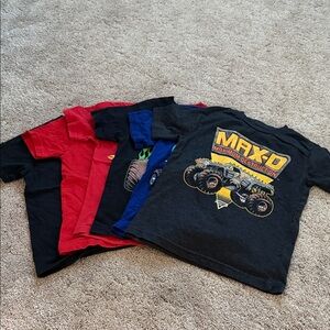 6 Monster Truck Graphic T-Shirts Bundle size 5